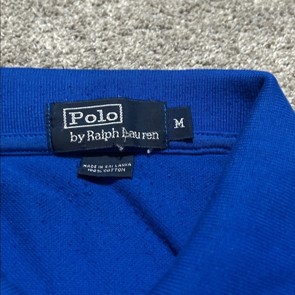 Vintage Ralph Lauren Blue Red Big Pony Polo - Picture 4 of 5